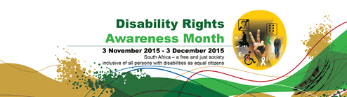 Disability Rights Awareness Month 2015 banner