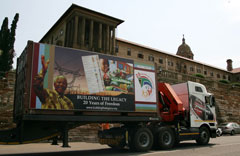 Truck arriving at the Union Buildings