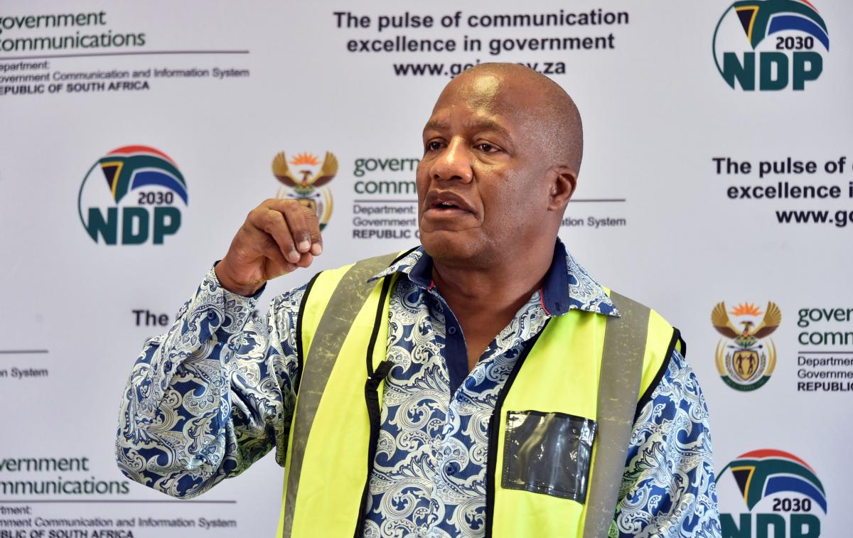 Minister Jackson Mthembu conducting a #SONA2020 mobilisation information Blitz, Door-to-Door and Community Engagement in Mitchell's Plain, Cape Town, 13 February 2020