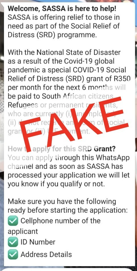 Fake News Coronavirus Covid 19 South African Government