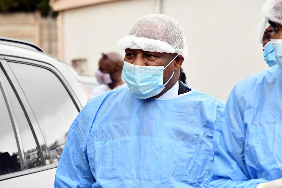 Minister Jackson Mthembu visiting the Christ The King Hospital, 6 September 2020