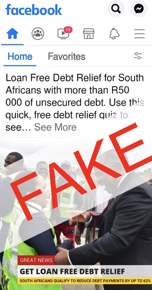 Loan free debet relief
