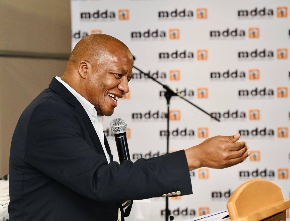 Minister Jackson Mthembu at the GCIS Pre SoNA media networking cocktail at Media24 Building in Cape Town, 19 June 2019