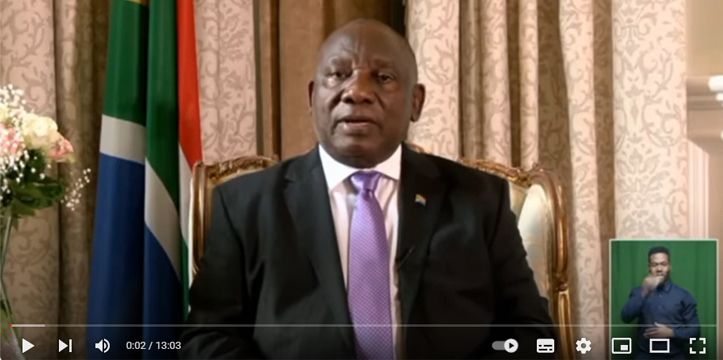 President Cyril Ramaphosa's New Year's message