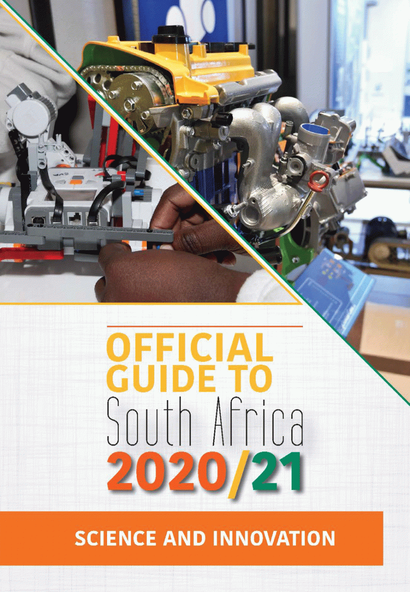 Cover page of Science and Innovation chapter in Official Guide to South Africa 2018/2109