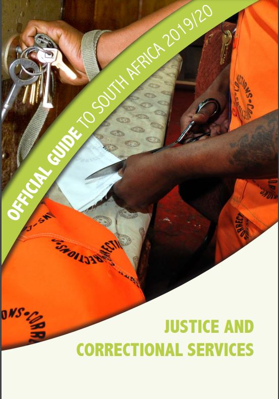 Cover page of Justice and Correctional Services chapter in Pocket Guide to South Africa