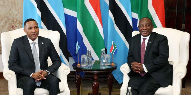 President Cyril Ramaphosa hosts President Duma Boko of the Republic of Botswana