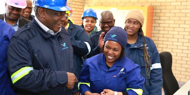 President Cyril Ramaphosa launches the Rand Water Zuikerbosch System Purification Plant