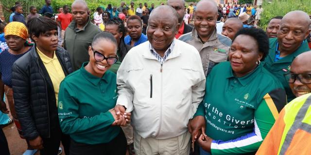 President Cyril Ramaphosa Assesses Flood Damage in Nkomazi
