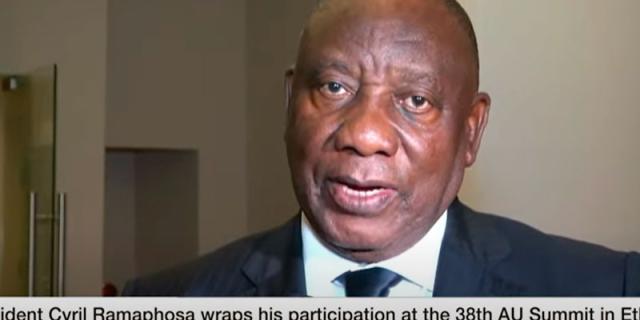 President Ramaphosa's interview wrapping up his visit to the 38th AU Summit in Ethiopia