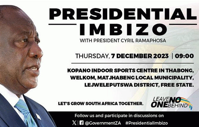 Free State Presidential Imbizo