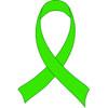 Wear a lime green ribbon for muscular dystrophy